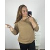Svetr oversize dlouhý rukáv dámský nadrozměr (2XL/3XL ONE SIZE) POLSKÁ MÓDA PMWM23510/DR (Velikost 2XL/3XL, Barva béžová)