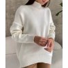 Svetr oversize s rolákem dlouhý rukáv dámské (M/L ONE SIZE) FRANCOUZSKÁ MÓDA FMWT23DT55559/DU
