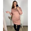 Šaty svetrové dlouhý rukáv dámské nadrozměr (XL/2XL/3XL ONE SIZE) ITALSKÁ MÓDA IM423ANTONIE/DU
