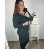 Šaty svetrové dlouhý rukáv dámské nadrozměr (XL/2XL/3XL ONE SIZE) ITALSKÁ MÓDA IM423VILETA/DU