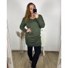 Šaty svetrové dlouhý rukáv dámské nadrozměr (XL/2XL/3XL ONE SIZE) ITALSKÁ MÓDA IM423VILETA/DU