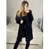 Kabát alpaka s kapucí dlouhý rukáv dámský (S/M/L ONE SIZE) ITALSKÁ MÓDA IMWAK233906/DU