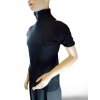 Tričko úpletové s rolákem krátký rukáv dámské (S/M ONE SIZE) ITALSKÁ MÓDA IMWCJ23023/DU (Velikost S/M/L, Barva béžová)