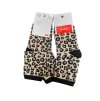 Veselé ponožky leopardí dětské dívčí (29-31,  32-34) POLSKÁ MODA DPP21473 (Velikost 29-31, Barva hnědá leopard)