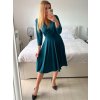Šaty elegantní dlouhý rukáv dámská (S/M ONE SIZE) ITALSKÁ MÓDA IMM23M6062/DU (Velikost S/M/L, Barva béžová)