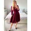 Šaty elegantní dlouhý rukáv dámská (S/M ONE SIZE) ITALSKÁ MÓDA IMM23M6062/DU (Velikost S/M/L, Barva béžová)