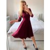Šaty elegantní dlouhý rukáv dámská (S/M ONE SIZE) ITALSKÁ MÓDA IMM23M6062/DU (Velikost S/M/L, Barva béžová)