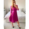 Šaty elegantní dlouhý rukáv dámská (S/M ONE SIZE) ITALSKÁ MÓDA IMM23M6062/DU (Velikost S/M/L, Barva béžová)