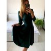 Šaty elegantní dlouhý rukáv dámská (S/M ONE SIZE) ITALSKÁ MÓDA IMM23M6062/DU (Velikost S/M/L, Barva béžová)