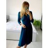Šaty elegantní dlouhý rukáv dámská (S/M ONE SIZE) ITALSKÁ MÓDA IMM23M6062/DU (Velikost S/M/L, Barva béžová)