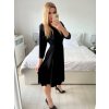 Šaty elegantní dlouhý rukáv dámská (S/M ONE SIZE) ITALSKÁ MÓDA IMM23M6062/DU (Velikost S/M/L, Barva béžová)