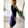 Šaty elegantní dlouhý rukáv dámská (S/M ONE SIZE) ITALSKÁ MÓDA IMM23M6062/DU (Velikost S/M/L, Barva béžová)