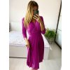 Šaty elegantní dlouhý rukáv dámská (S/M ONE SIZE) ITALSKÁ MÓDA IMM23M6062/DU (Velikost S/M/L, Barva béžová)