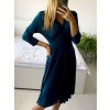 Šaty elegantní dlouhý rukáv dámská (S/M ONE SIZE) ITALSKÁ MÓDA IMM23M6062/DU (Velikost S/M/L, Barva béžová)