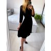 Šaty elegantní dlouhý rukáv dámská (S/M ONE SIZE) ITALSKÁ MÓDA IMM23M6062/DU (Velikost S/M/L, Barva béžová)