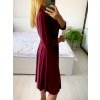 Šaty elegantní dlouhý rukáv dámská (S/M ONE SIZE) ITALSKÁ MÓDA IMM23M6062/DU (Velikost S/M/L, Barva béžová)