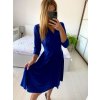 Šaty elegantní dlouhý rukáv dámská (S/M ONE SIZE) ITALSKÁ MÓDA IMM23M6062/DU (Velikost S/M/L, Barva béžová)