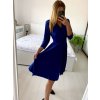 Šaty elegantní dlouhý rukáv dámská (S/M ONE SIZE) ITALSKÁ MÓDA IMM23M6062/DU (Velikost S/M/L, Barva béžová)