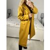 Kabát flaušový dlouhý dámský (S-XL) ITALSKÁ MÓDA IMD22901-1/DU
