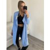 Cardigan pletený dámský nadrozměr (S/M/L/XL/2XL ONE SIZE) ITALSKÁ MÓDA IMD23568/DU (Velikost XL/2XL, Barva béžová)