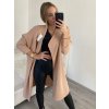 Cardigan pletený dámský nadrozměr (S/M/L/XL/2XL ONE SIZE) ITALSKÁ MÓDA IMD23568/DU (Velikost XL/2XL, Barva béžová)