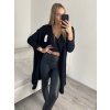 Cardigan pletený dámský nadrozměr (S/M/L/XL/2XL ONE SIZE) ITALSKÁ MÓDA IMD23568/DU (Velikost XL/2XL, Barva béžová)