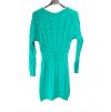 Šaty teplé pletené dlouhý rukáv dámské (S/M ONE SIZE) ITALSKÁ MÓDA IMWBL23011/DUR (Velikost S/M/L, Barva béžová)