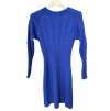 Šaty teplé pletené dlouhý rukáv dámské (S/M ONE SIZE) ITALSKÁ MÓDA IMWBL23011/DUR (Velikost S/M/L, Barva béžová)