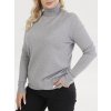 Svetr pletený tenký rolák dlouhý rukáv dámský (L/XL ONE SIZE) EVELIN ITALSKÁ MÓDA IMD23737 (Velikost L/XL, Barva Černá)