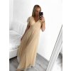 Šaty společenské elegantní krátký rukáv dámské (L/XL ONE SIZE) ITALSKÁ MÓDA IMS233589XL/DU