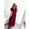 Šaty společenské elegantní krátký rukáv dámské (L/XL ONE SIZE) ITALSKÁ MÓDA IMS233589XL/DU
