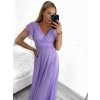 Šaty společenské elegantní krátký rukáv dámské (L/XL ONE SIZE) ITALSKÁ MÓDA IMS233589XL/DU