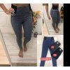 Kalhoty skinny s vysokým pasem dlouhé dámské (26-32) M.SARA MA620S2085G-1/DR
