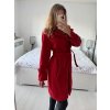 Kabát flaušový dámský (S/M ONE SIZE) ITALSKÁ MÓDA IM723050/DU (Velikost S/M/L, Barva Černo-bílá)