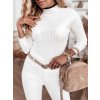 Svetr rolák dlouhý rukáv dámský (S/M ONE SIZE) ITALSKá MóDA EXTRA ME IMM22Fd5999/DUR (Velikost S/M/L, Barva bílá)