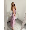 Šaty elegantní třpytivé s flitry na ramínka dámské (S/M ONE SIZE) ITALSKÁ MÓDA IMPLP2316560175/DUR (Velikost S/M/L, Barva růžová)