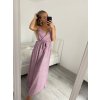 Šaty elegantní třpytivé s flitry na ramínka dámské (S/M ONE SIZE) ITALSKÁ MÓDA IMPLP2316560175/DUR (Velikost S/M/L, Barva růžová)