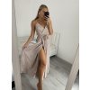 Šaty elegantní třpytivé s flitry na ramínka dámské (S/M ONE SIZE) ITALSKÁ MÓDA IMPLP2316560175/DUR (Velikost S/M/L, Barva růžová)