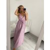 Šaty elegantní třpytivé s flitry na ramínka dámské (S/M ONE SIZE) ITALSKÁ MÓDA IMPLP2316560175/DUR (Velikost S/M/L, Barva růžová)