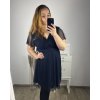 Šaty společenské elegantní dámské (L/XL ONE SIZE) ITALSKá MODA IMS23BRENDA/DR (Velikost L/XL, Barva Černá)