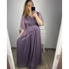 Šaty společenské elegantní dámské (L/XL ONE SIZE) ITALSKá MODA IMS23DIANA/DR (Velikost L/XL, Barva modrá královská)