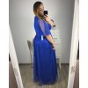 Šaty společenské elegantní dámské (L/XL ONE SIZE) ITALSKá MODA IMS23DIANA/DR (Velikost L/XL, Barva modrá královská)
