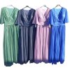 Šaty společenské elegantní dámské (L/XL ONE SIZE) ITALSKá MODA IMS23DIANA/DR (Velikost L/XL, Barva modrá královská)