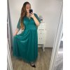 Šaty společenské elegantní dámské (L/XL ONE SIZE) ITALSKá MODA IMS23DIANA/DR (Velikost L/XL, Barva modrá královská)