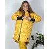 Bunda  s kapucí dámská nadrozměr (3XL/4XL ONE SIZE) ITALSKÁ MÓDA IM423683/DUR (Velikost 3XL/4XL, Barva zelená)