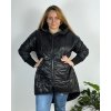 Bunda  s kapucí dámská nadrozměr (3XL/4XL ONE SIZE) ITALSKÁ MÓDA IM423683/DUR (Velikost 3XL/4XL, Barva zelená)