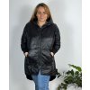 Bunda  s kapucí dámská nadrozměr (3XL/4XL ONE SIZE) ITALSKÁ MÓDA IM423683/DUR (Velikost 3XL/4XL, Barva zelená)