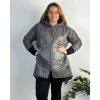 Bunda  s kapucí dámská nadrozměr (3XL/4XL ONE SIZE) ITALSKÁ MÓDA IM423683/DUR (Velikost 3XL/4XL, Barva zelená)