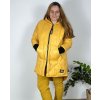 Bunda  s kapucí dámská nadrozměr (3XL/4XL ONE SIZE) ITALSKÁ MÓDA IM423683/DUR (Velikost 3XL/4XL, Barva zelená)