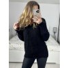Svetr oversize pletený dámský nadrozměr (S/M/LXL/2XL ONE SIZE) ITALSKá MODA  IMC23478/DU (Velikost XL/2XL, Barva Černá)